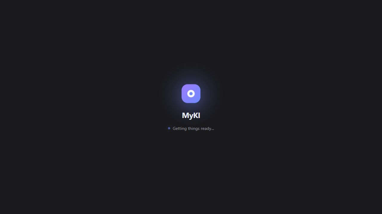 MyKi: Logo im originalen Startbildschirm